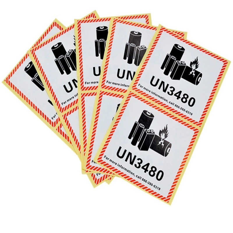 Battery transportation label