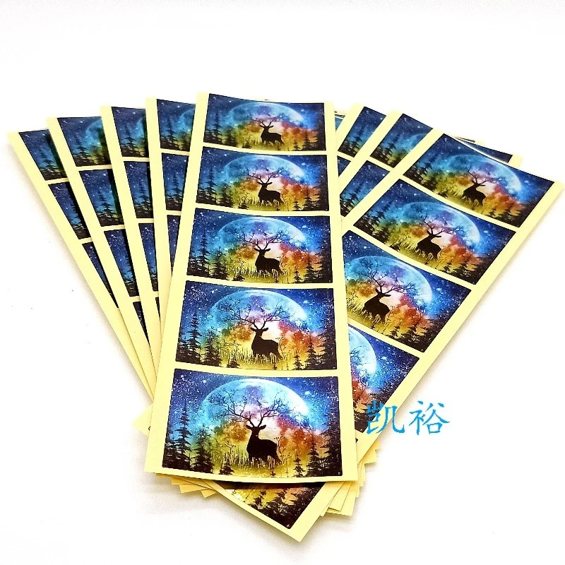 Color printed label
